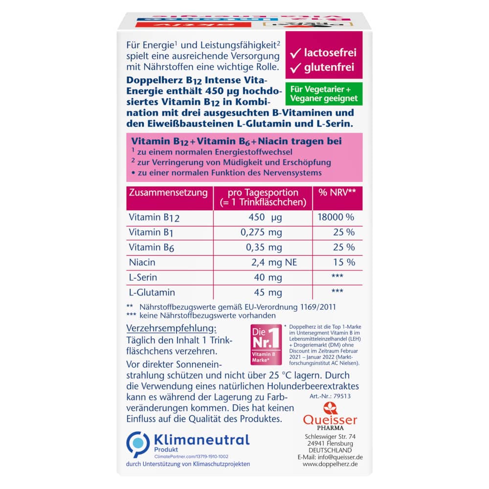 Doppelherz aktiv B12 Intense Vita-Energie 18 St Trinkampullen