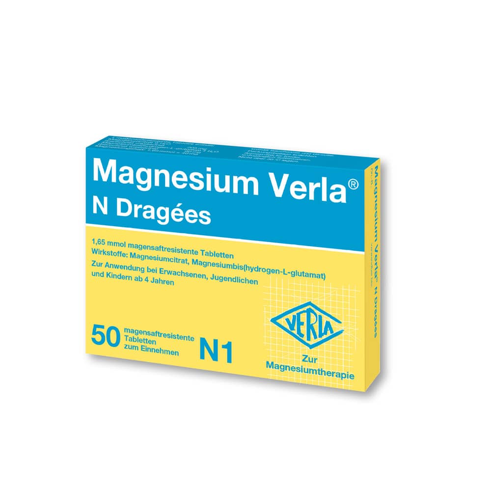 Magnesium Verla N Dragees 50 St Tabletten magensaftresistent