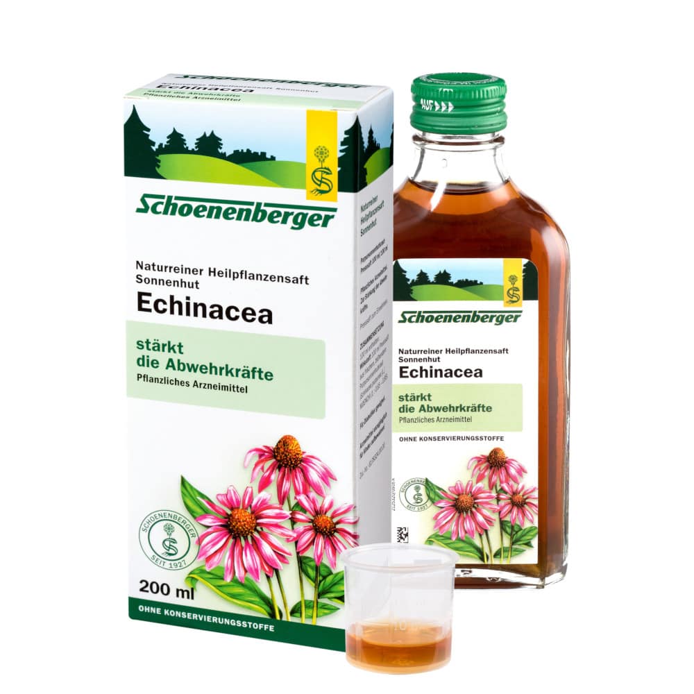 Schoenenberger Naturreiner Heilpflanzensaft Echinacea 200 ml Saft