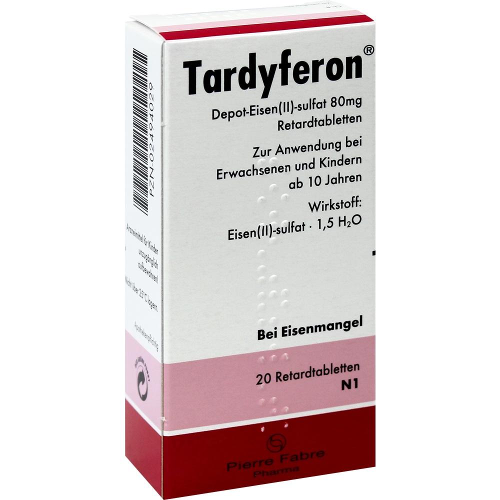 Tardyferon Depot-Eisen(II)-sulfat 80mg 20 St Retard-Tabletten