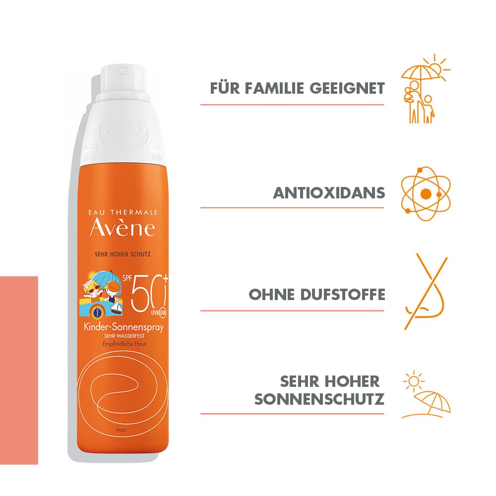 Avène Kinder-Sonnenspray SPF 50+ + 3 € sparen* 200 ml Spray