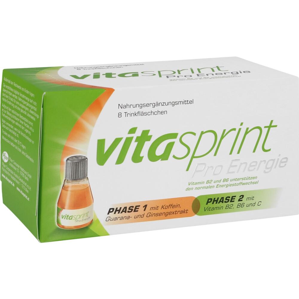 vitasprint Pro Energie Trinkfläschchen 8 St Trinkampullen