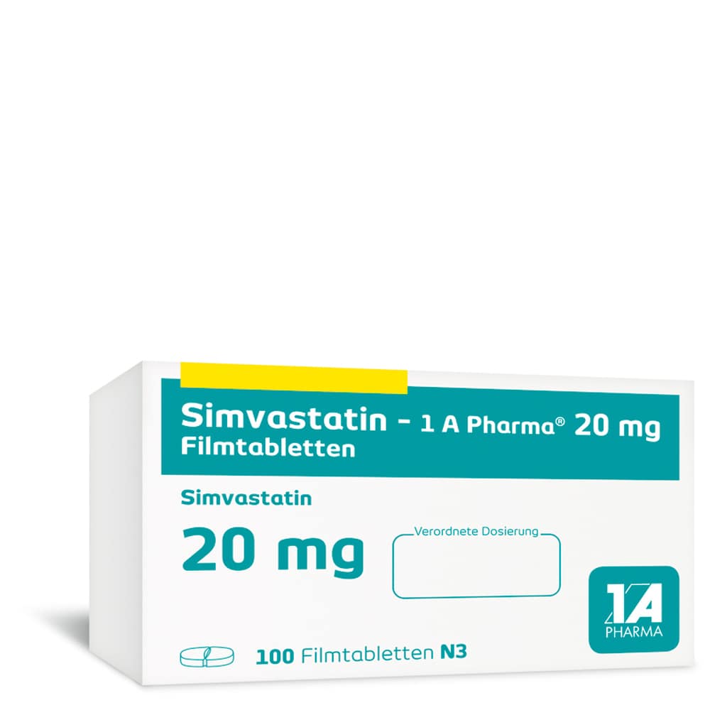 Simvastatin-1A Pharma 20mg 100 St Filmtabletten