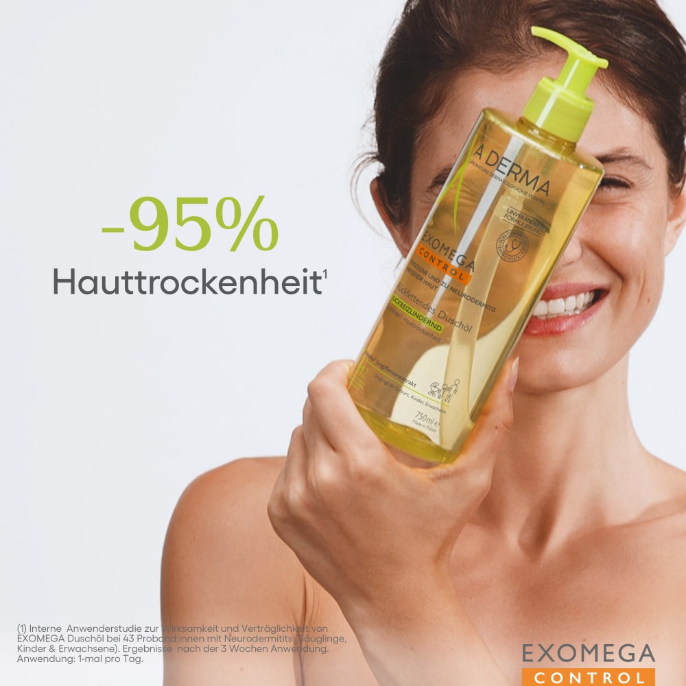 A-DERMA EXOMEGA CONTROL Rückfettendes Duschöl 750 ml Duschgel