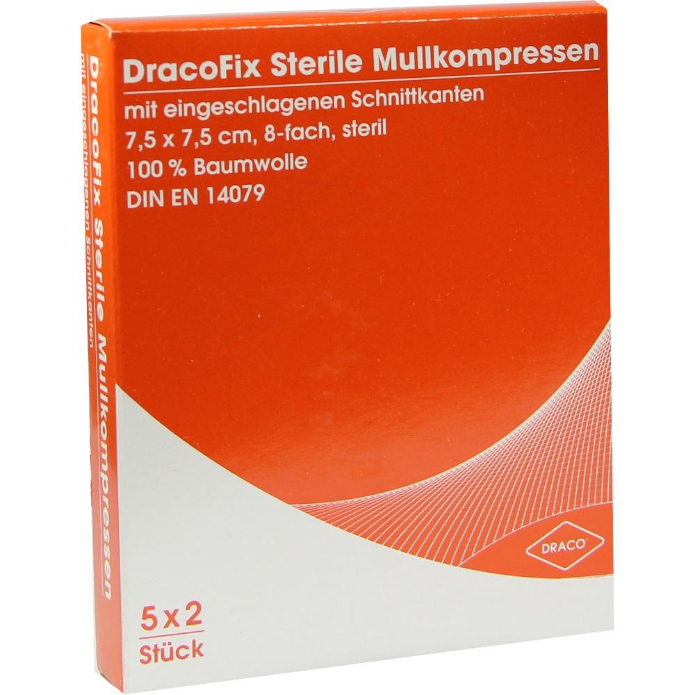 DRACOFIX PEEL Kompressen 7,5x7,5 cm steril 8fach 5X2 St Kompressen