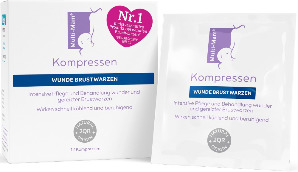 Multi Mam Brustkompressen Doppelpack 2X12 St Kompressen