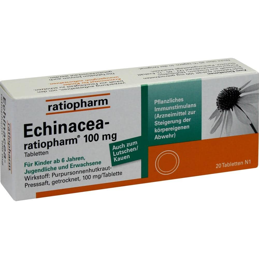 Echinacea-ratiopharm 100mg 20 St Tabletten