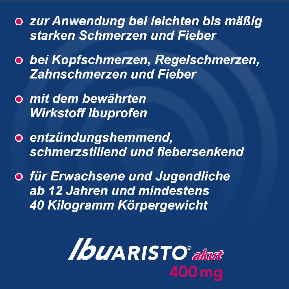 Ibu ARISTO akut 400 mg  50 St Filmtabletten