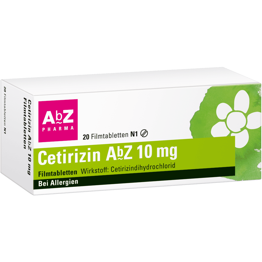 Cetirizin AbZ 10mg 20 St Filmtabletten