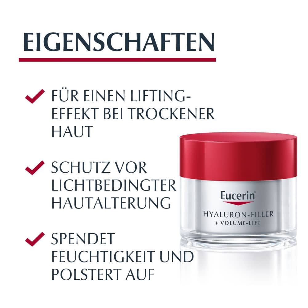 Eucerin HYALURON FILLER + VolumeLift Tagespflege für trockene Haut Creme  50 ml Creme