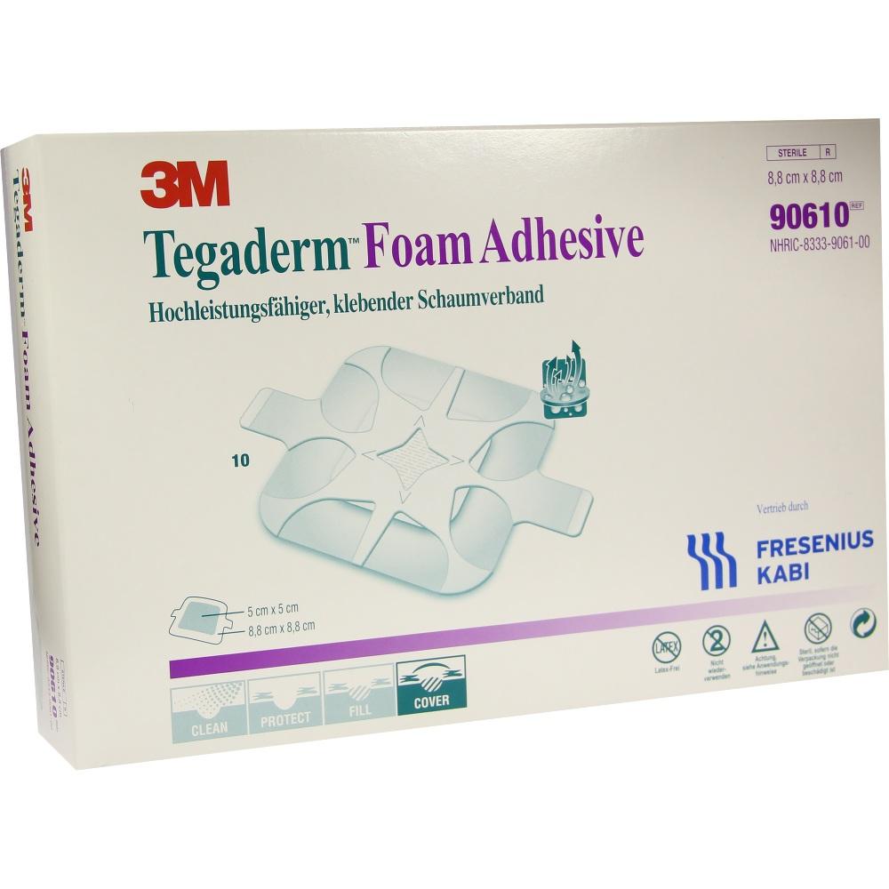TEGADERM Foam Adhesive FK 8,8x8,8 cm 90610 10 St Verband