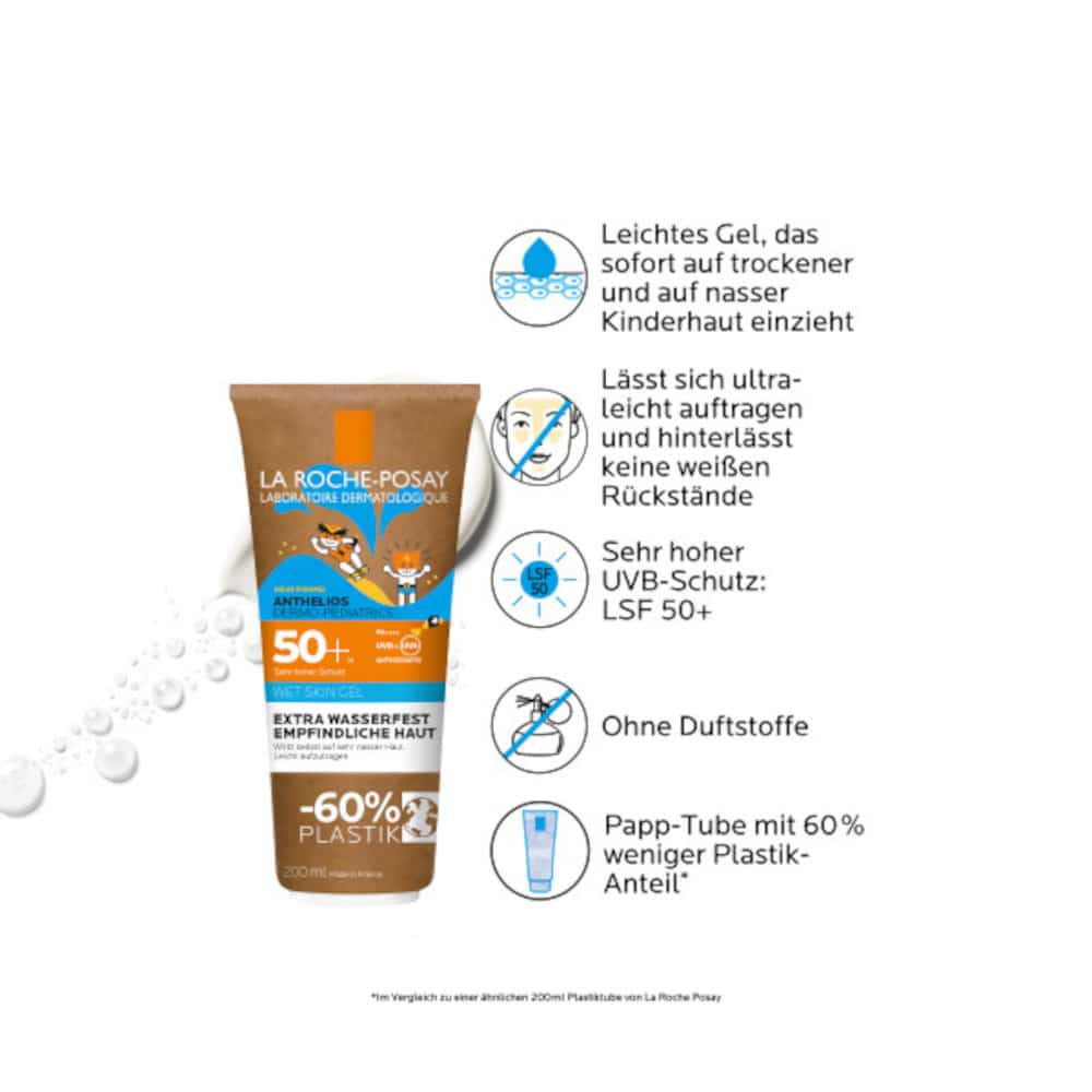 LA ROCHE-POSAY ANTHELIOS Dermo-Kids Wet Skin Gel LSF 50+ 200 ml Gel