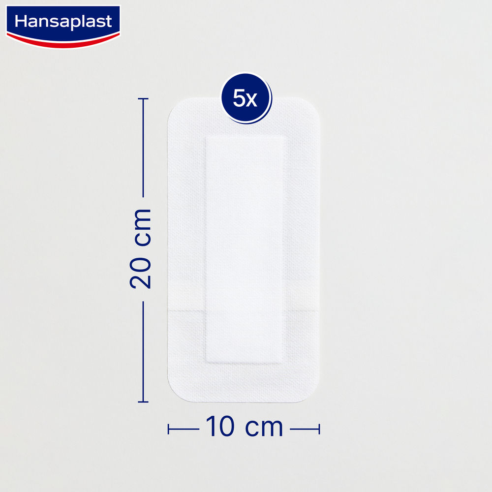 Hansaplast SENSITIVE 4XL 10x20cm 5 St Pflaster