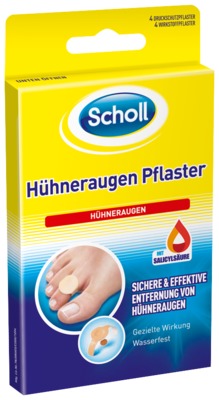 SCHOLL Hühneraugen Pflaster 4 St Pflaster