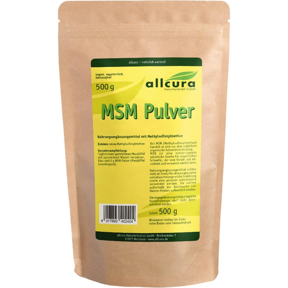 MSM Pulver Methylsulfonylmethan 500 g 500 g Pulver