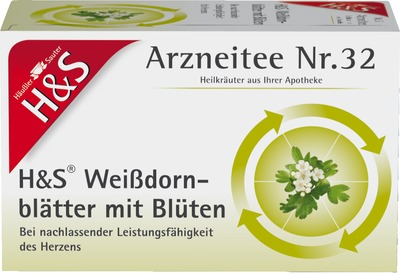 H&S Arzneitee Weißdornblätter mit Blüten 20X1.6 g Filterbeutel