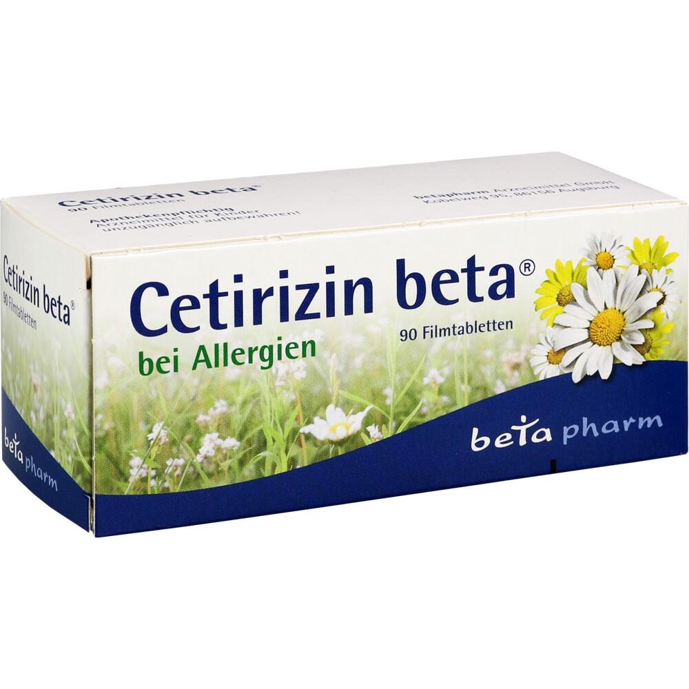 Cetirizin beta bei Allergien 90 St Filmtabletten