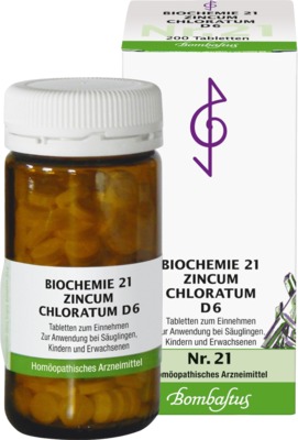 BIOCHEMIE 21 Zincum chloratum D 6 Tabletten 200 St Tabletten