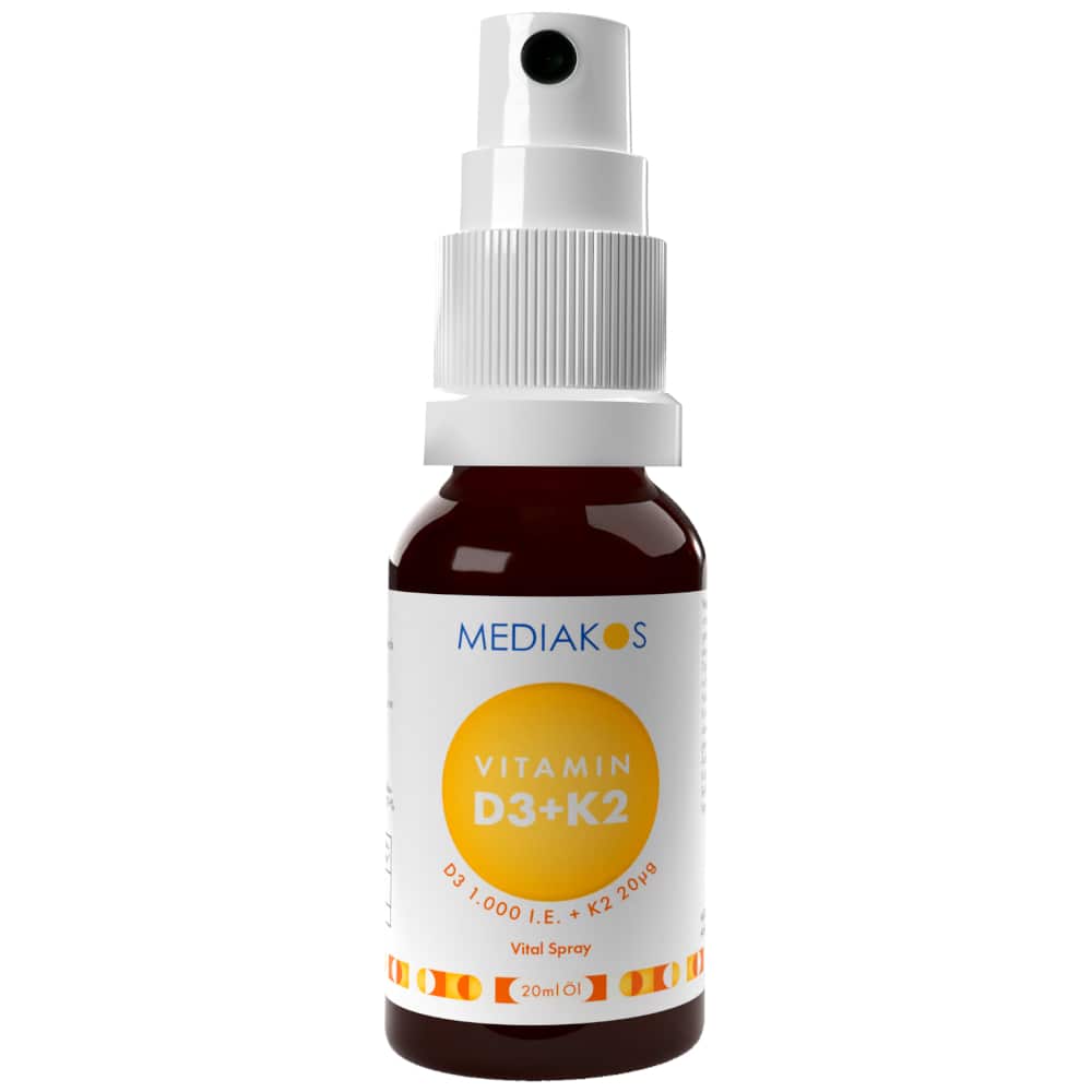 MEDIAKOS Vitamin D3 + K2 1.000 I.E. / 20 μg Vital Spray 20 ml Spray