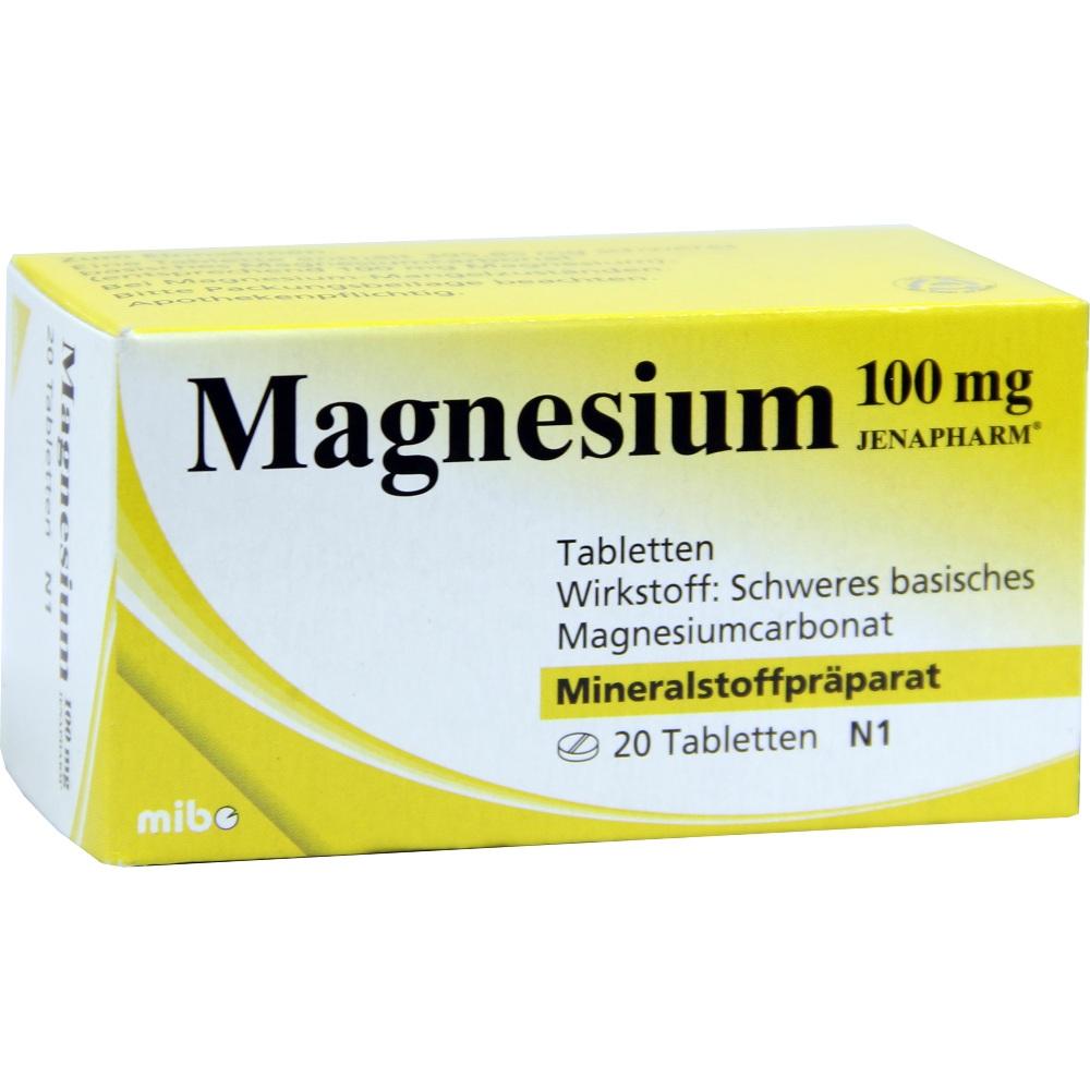 MAGNESIUM 100 mg Jenapharm Tabletten 20 St Tabletten