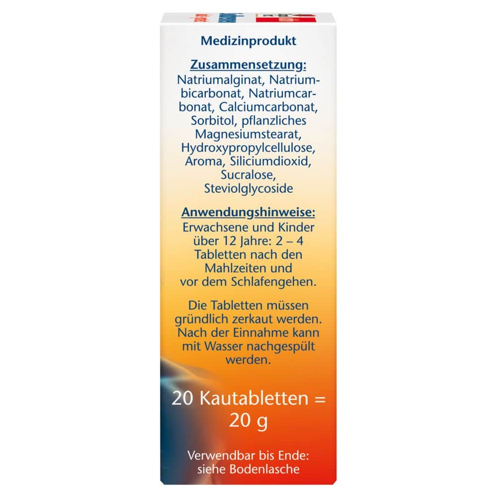 Doppelherz aktiv Sodbrennen akut + protect 20 St Kautabletten