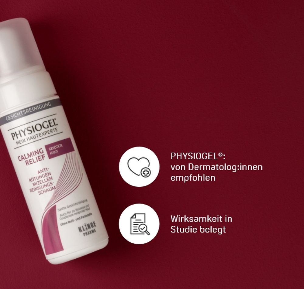 PHYSIOGEL CALMING RELIEF ANTI-RÖTUNGEN MIZELLEN REINIGUNGSSCHAUM 150 ml Schaum