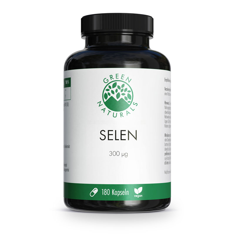 GREEN NATURALS SELEN 300 Mikrogramm 180 St Kapseln