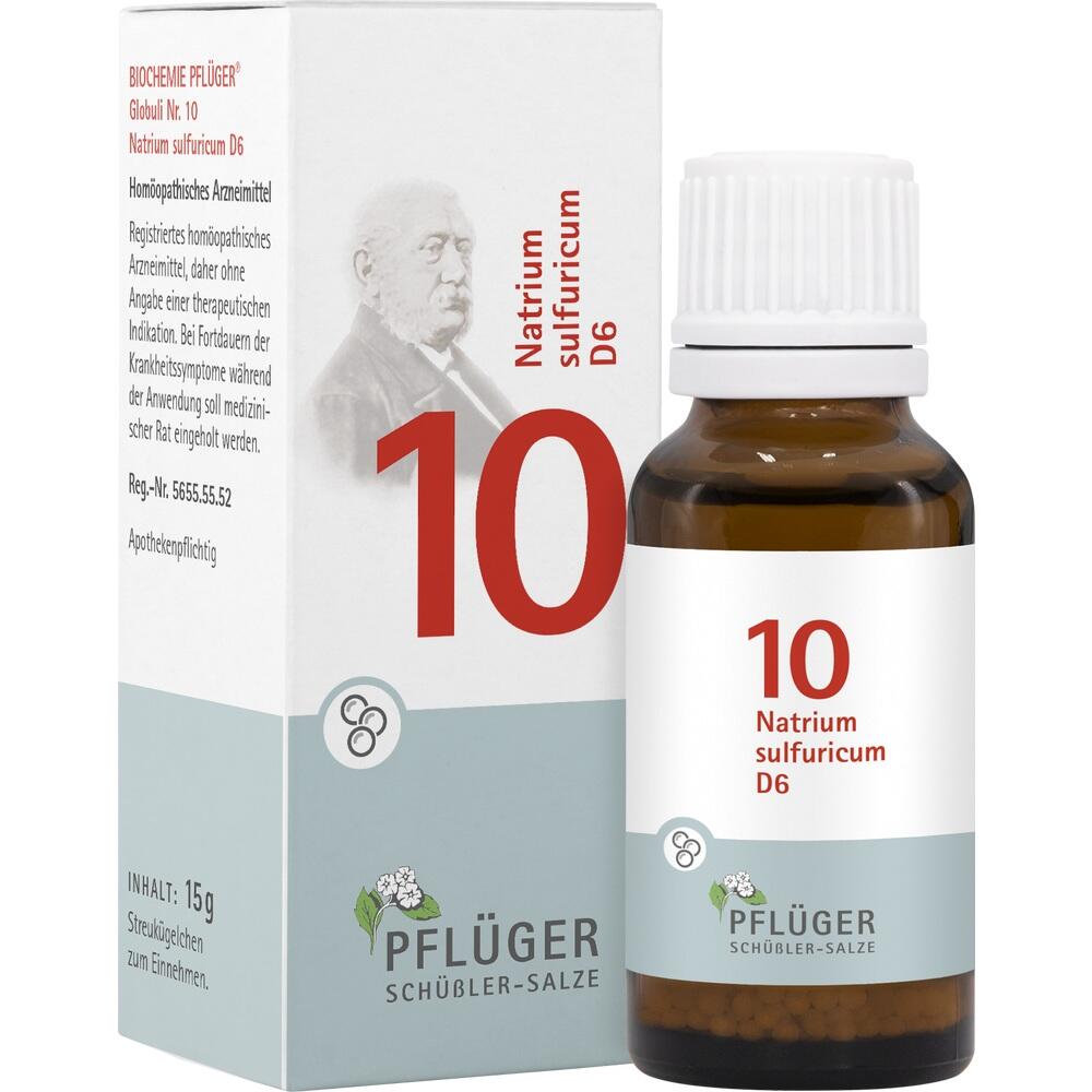 Schüßler-Salz Nr. 10 Natrium sulfuricum D6 15 g Globuli