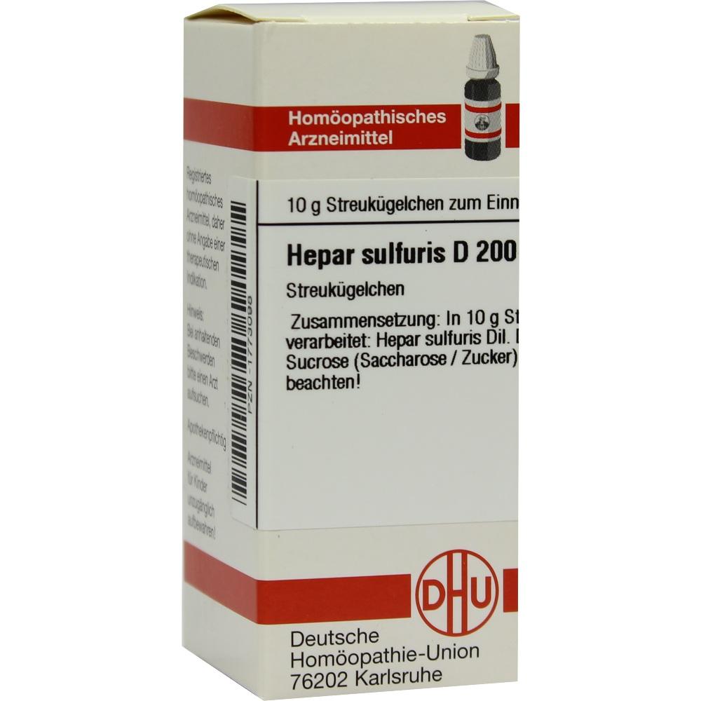 HEPAR SULFURIS D 200 Globuli 10 g Globuli