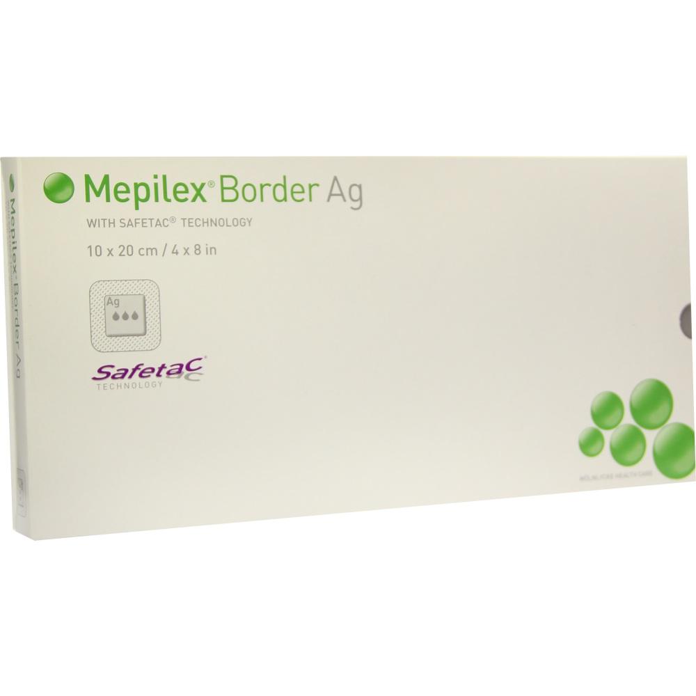 MEPILEX Border Ag Schaumverb.10x20 cm steril 5 St Verband