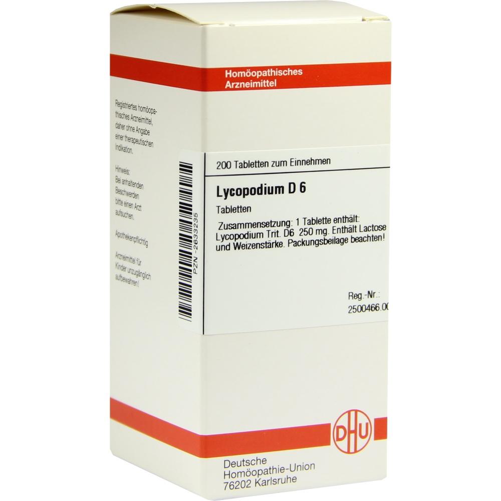 LYCOPODIUM D 6 Tabletten 200 St Tabletten