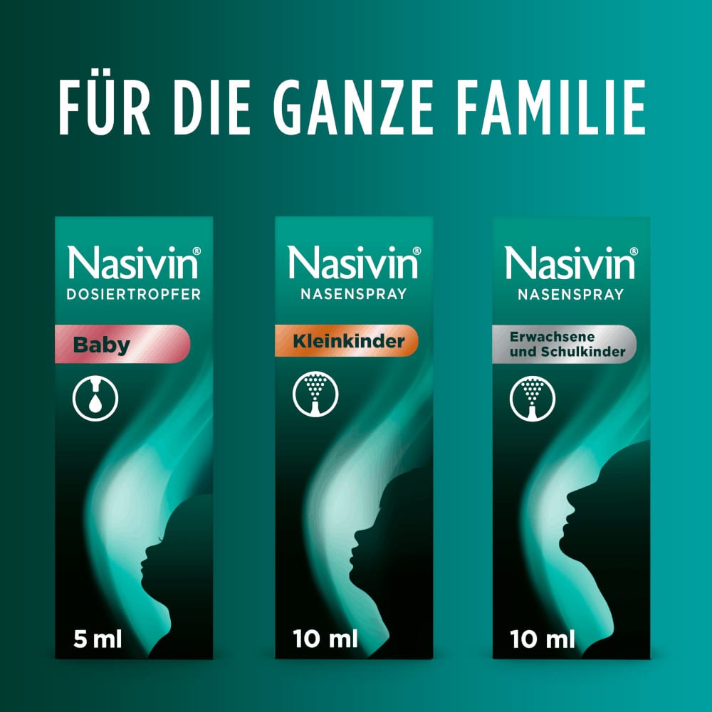 Nasivin NASENSPRAY  Erwachsene und Schulkinder ohne Konservierungsstoffe 10 ml Nasenspray