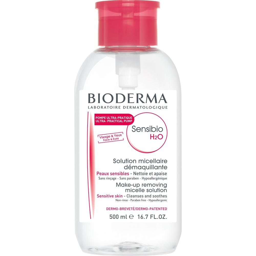 BIODERMA Sensibio H2O Pump - Sanft reinigendes Mizellenwasser bei empfindlicher Haut 500 ml 500 ml Lösung