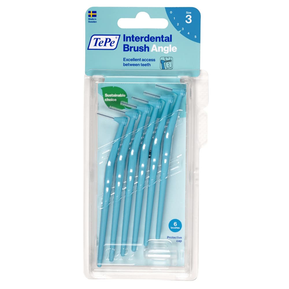 TEPE Angle Interdentalbürste 0,6mm blau 6 St Zahnbürste