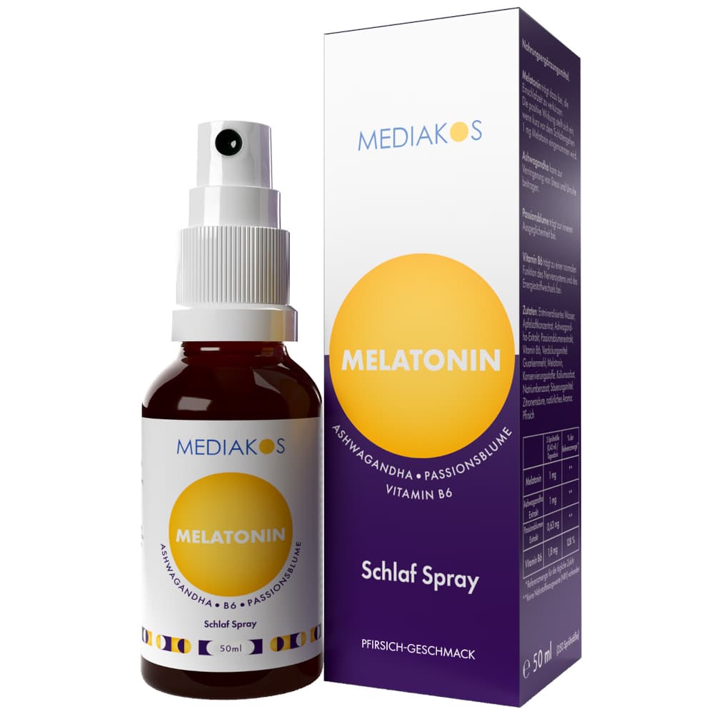 MEDIAKOS MELATONIN Ashwagandha Schlaf Spray 50 ml Spray