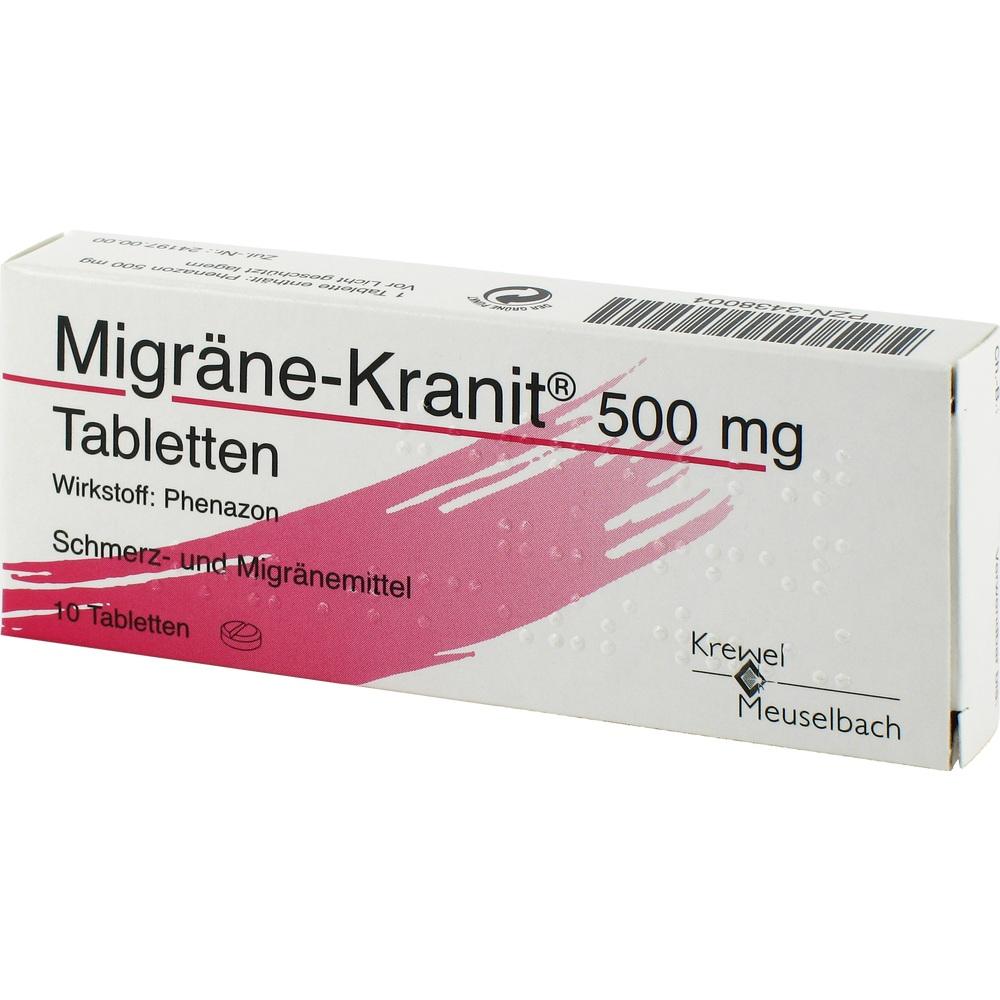 Migräne-Kranit 500mg 10 St Tabletten