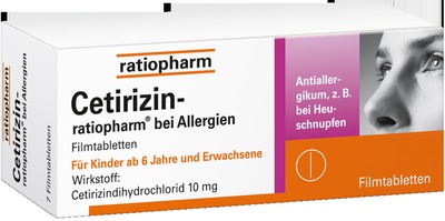Cetirizin-ratiopharm bei Allergien 100 St Filmtabletten