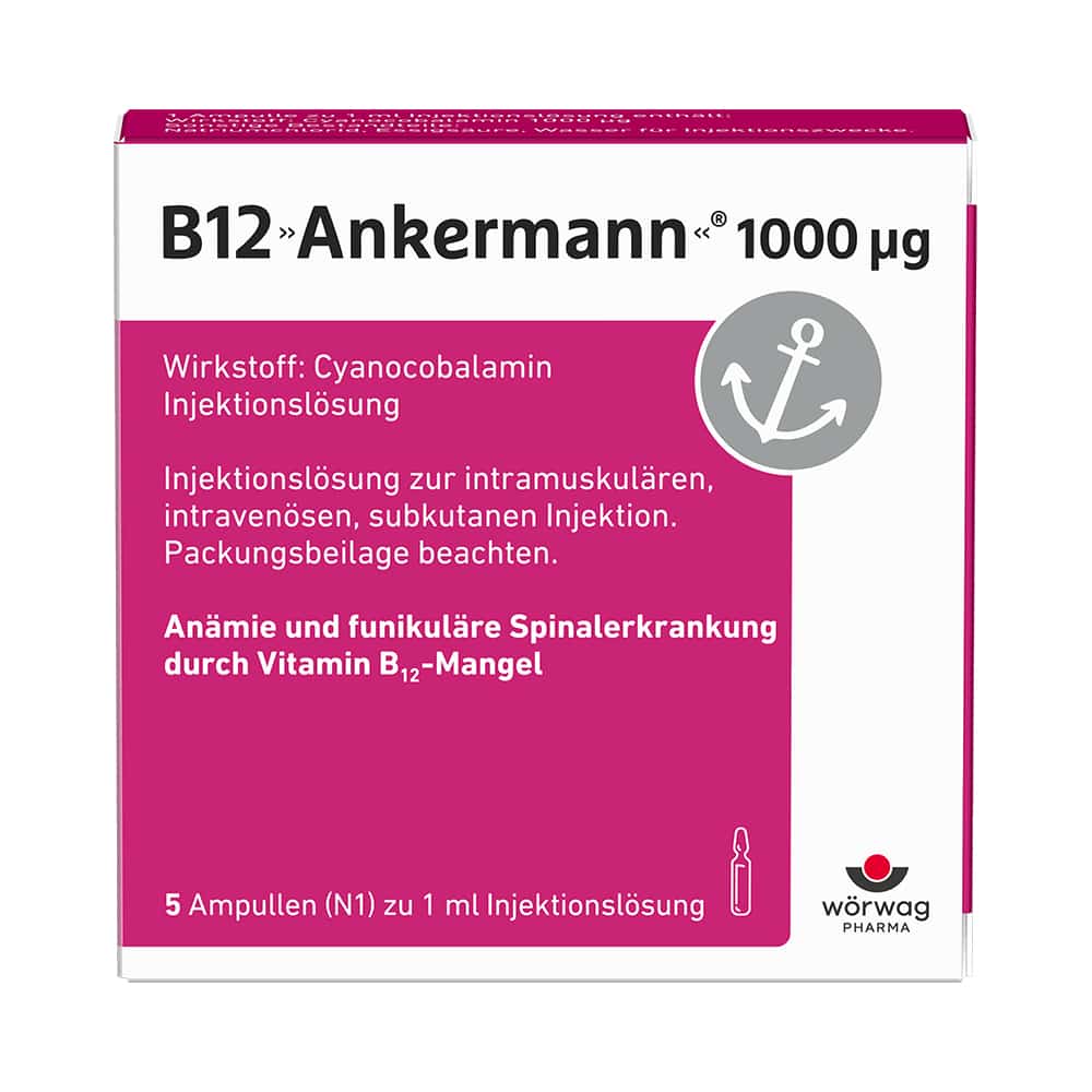 B12 Ankermann 1000 µg 5X1 ml Injektionslösung