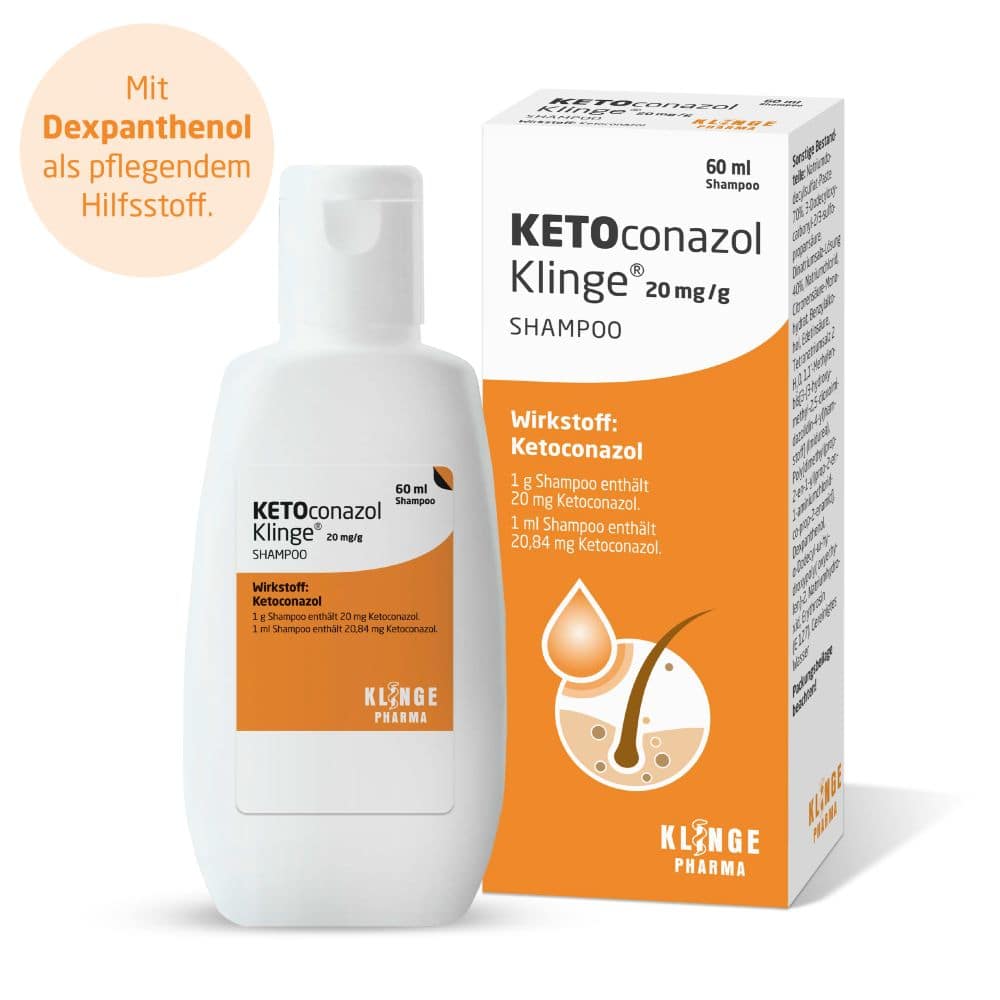 KETOconazol Klinge 20 mg/g 60 ml Shampoo