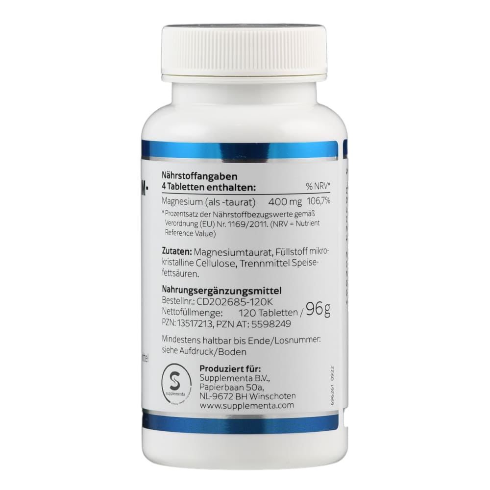 KLEAN LABS MAGNESIUM TAURAT 400 120 St Tabletten