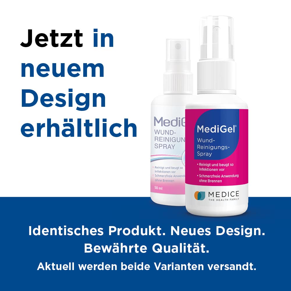 MediGel Wundreinigungsspray zum Säubern von Wunden 50 ml Spray