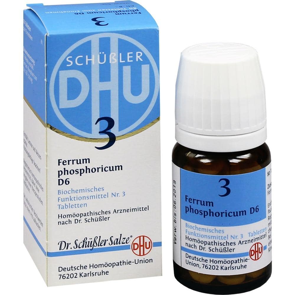 DHU Schüßler-Salz Nr. 3 Ferrum phosphoricum D6 80 St Tabletten