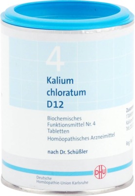 BIOCHEMIE DHU 4 Kalium chloratum D 12 Tabletten 1000 St Tabletten