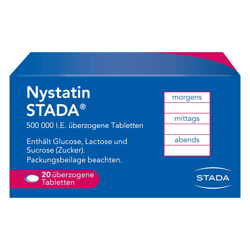Nystatin STADA 500000 I.E. 20 St Überzogene Tabletten
