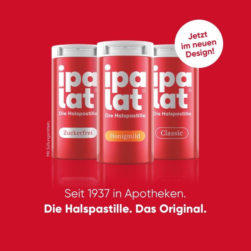 ipalat Halspastillen Honigmild Zuckerfrei 120 St Pastillen
