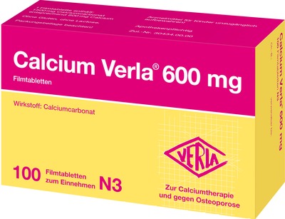 Calcium Verla 600 mg 100 St Filmtabletten