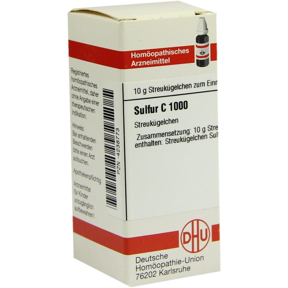 SULFUR C 1000 Globuli 10 g Globuli