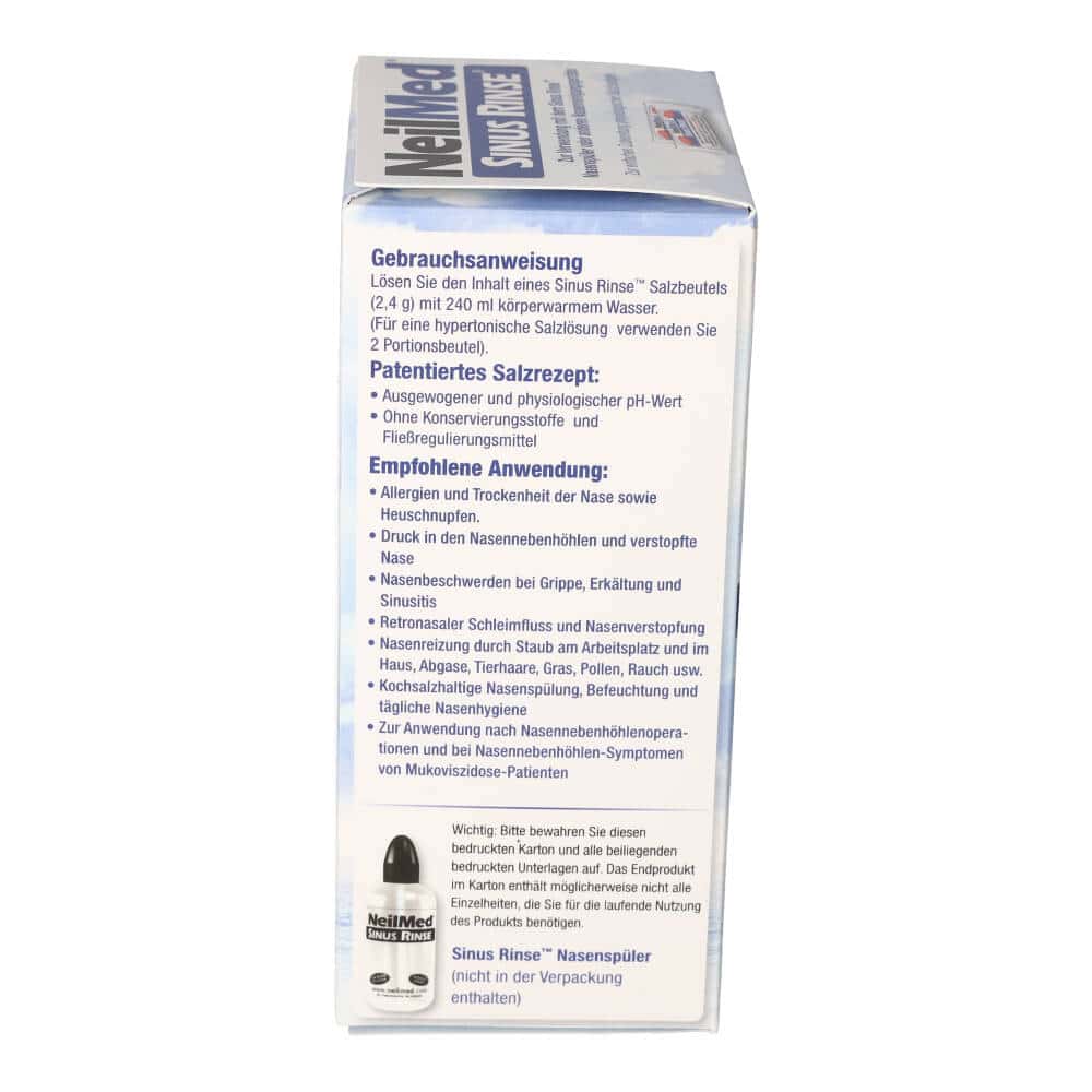 NeilMed Sinus Rinse Nachfüllpack mit 60 Salzbeuteln 60X2.4 g Salz