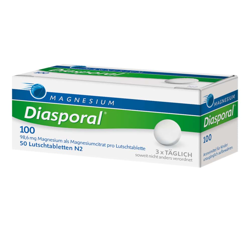 MAGNESIUM Diasporal 100  50 St Lutschtabletten