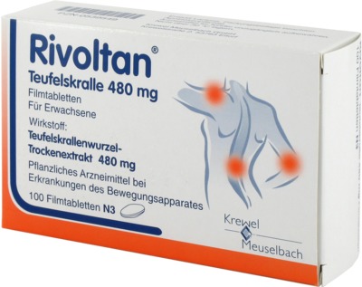 Rivoltan Teufelskralle 480mg 100 St Filmtabletten